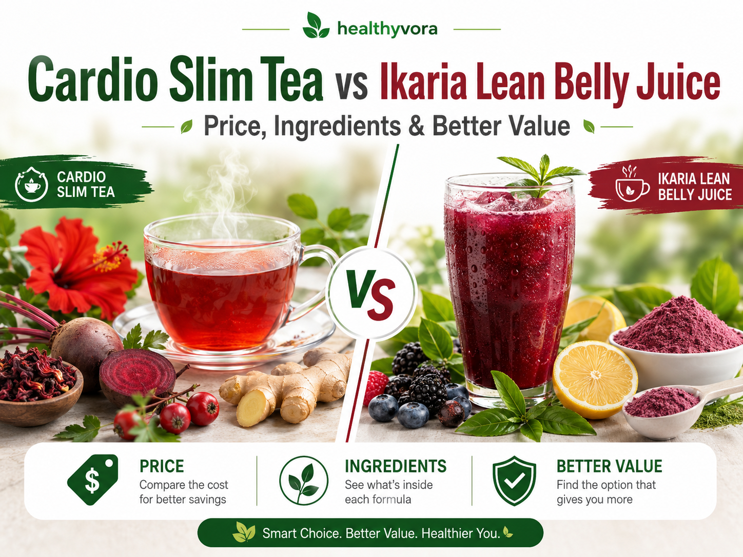 Cardio Slim Tea vs Ikaria Lean Belly Juice