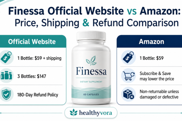 Finessa Official Website vs Amazon