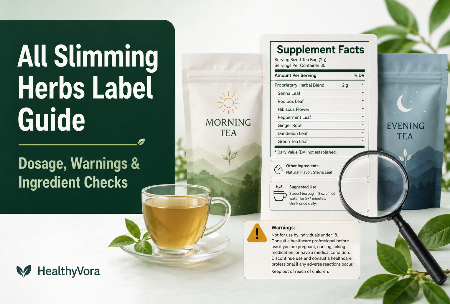 All Slimming Herbs Label Guide