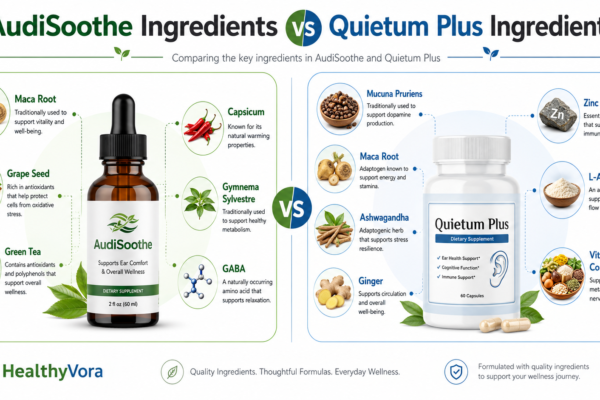 AudiSoothe Ingredients vs Quietum Plus Ingredients