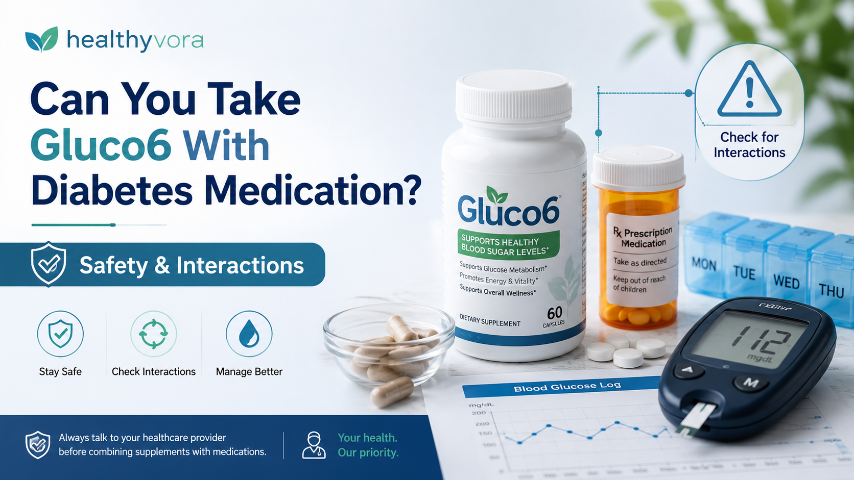 Can You Take Gluco6 With Diabetes Medication
