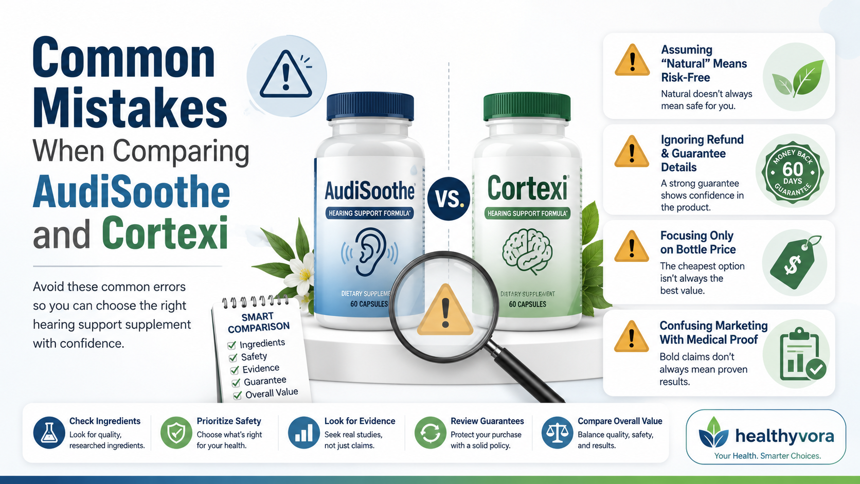 Common Mistakes When Comparing AudiSoothe and Cortexi
