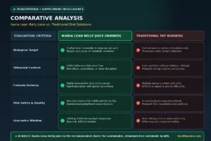 Comparative Analysis - Ikaria Juice vs Traditional Diet Solutions (Healthyvora)