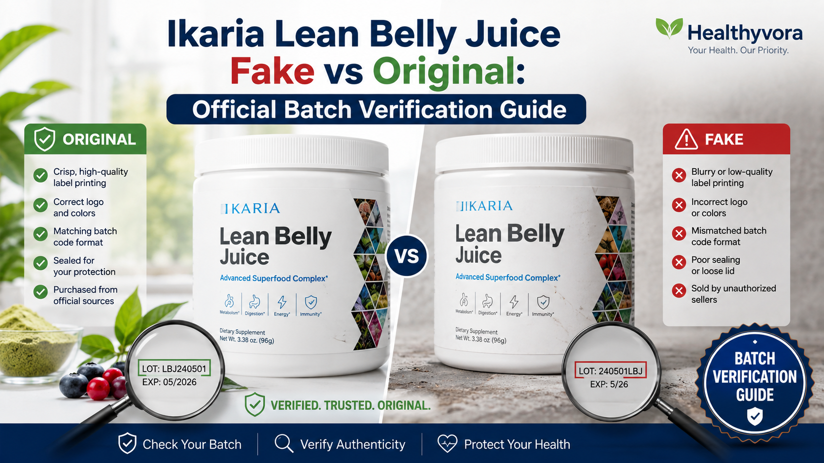 Ikaria Lean Belly Juice Fake vs Original
