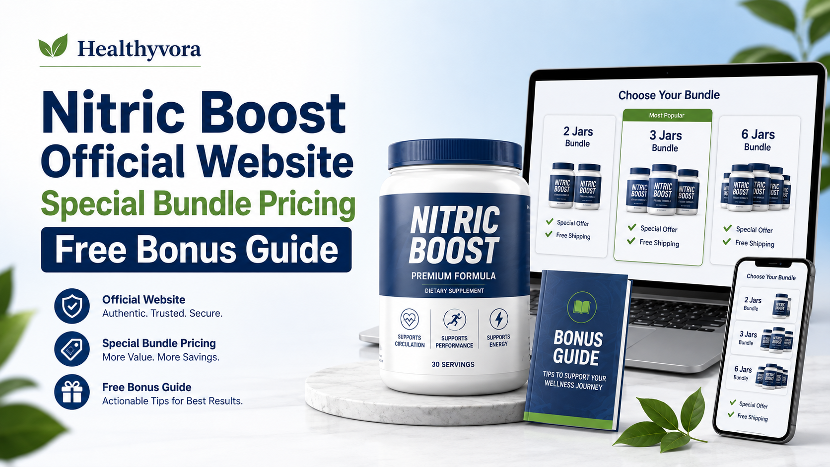 Nitric Boost Official Website Special Bundle Pricing Free Bonus Guide