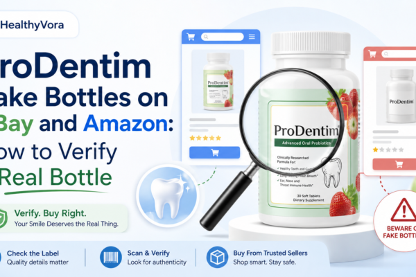ProDentim Fake Bottles on eBay and Amazon