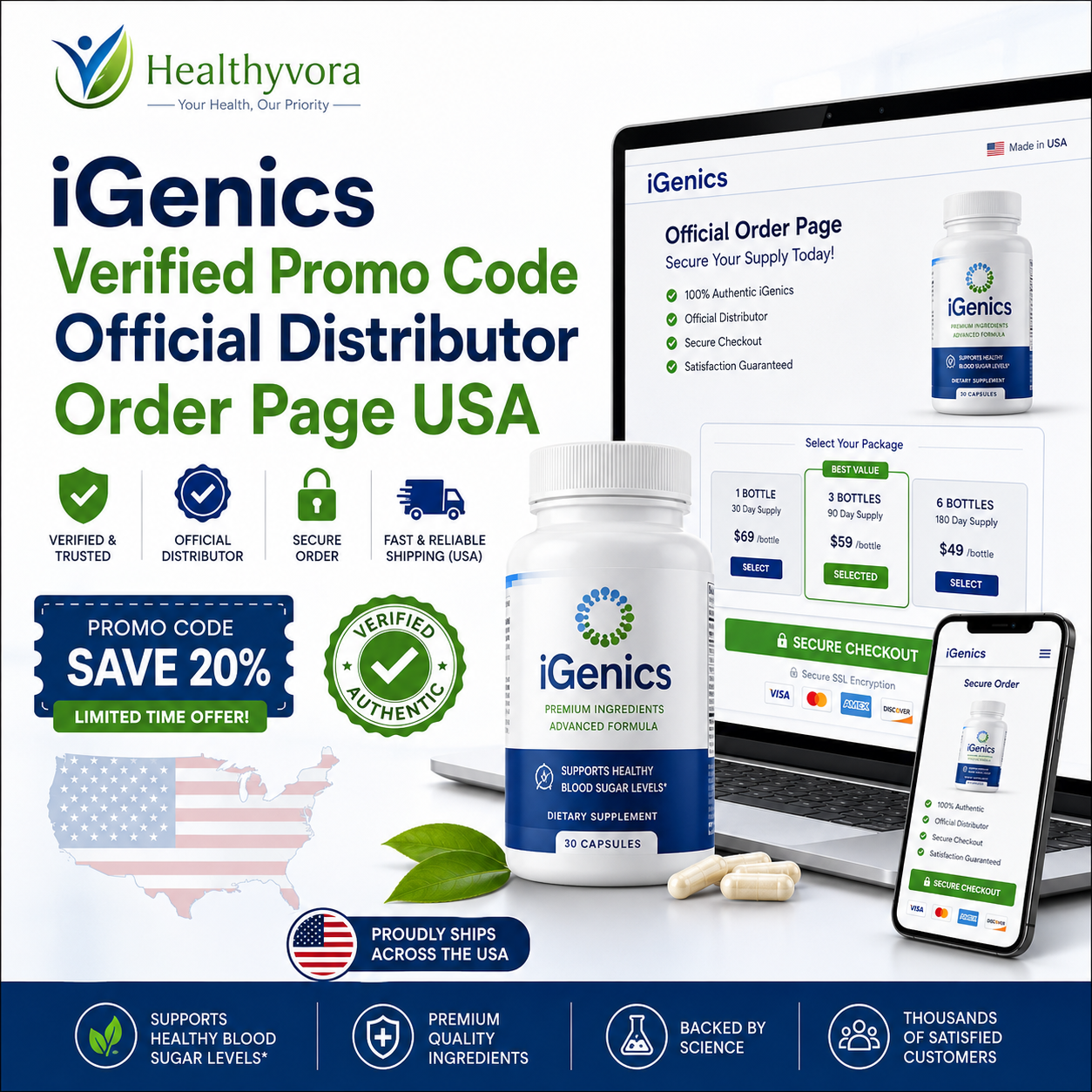 iGenics Verified Promo Code Official Distributor Order Page USA