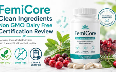 FemiCore Clean Ingredients Non GMO Dairy Free Certification Review