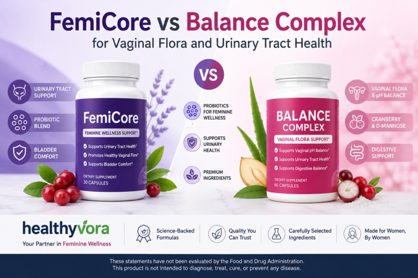 FemiCore vs Balance Complex for Vaginal Flora and Urinary Tract Health