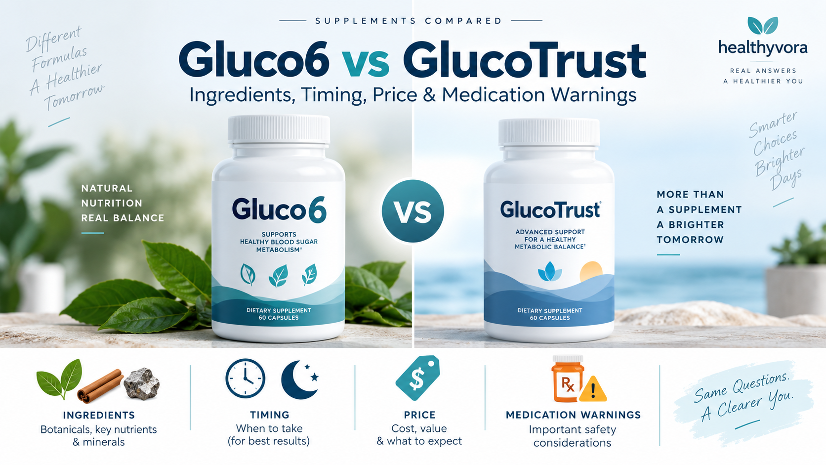 Gluco6 vs GlucoTrust