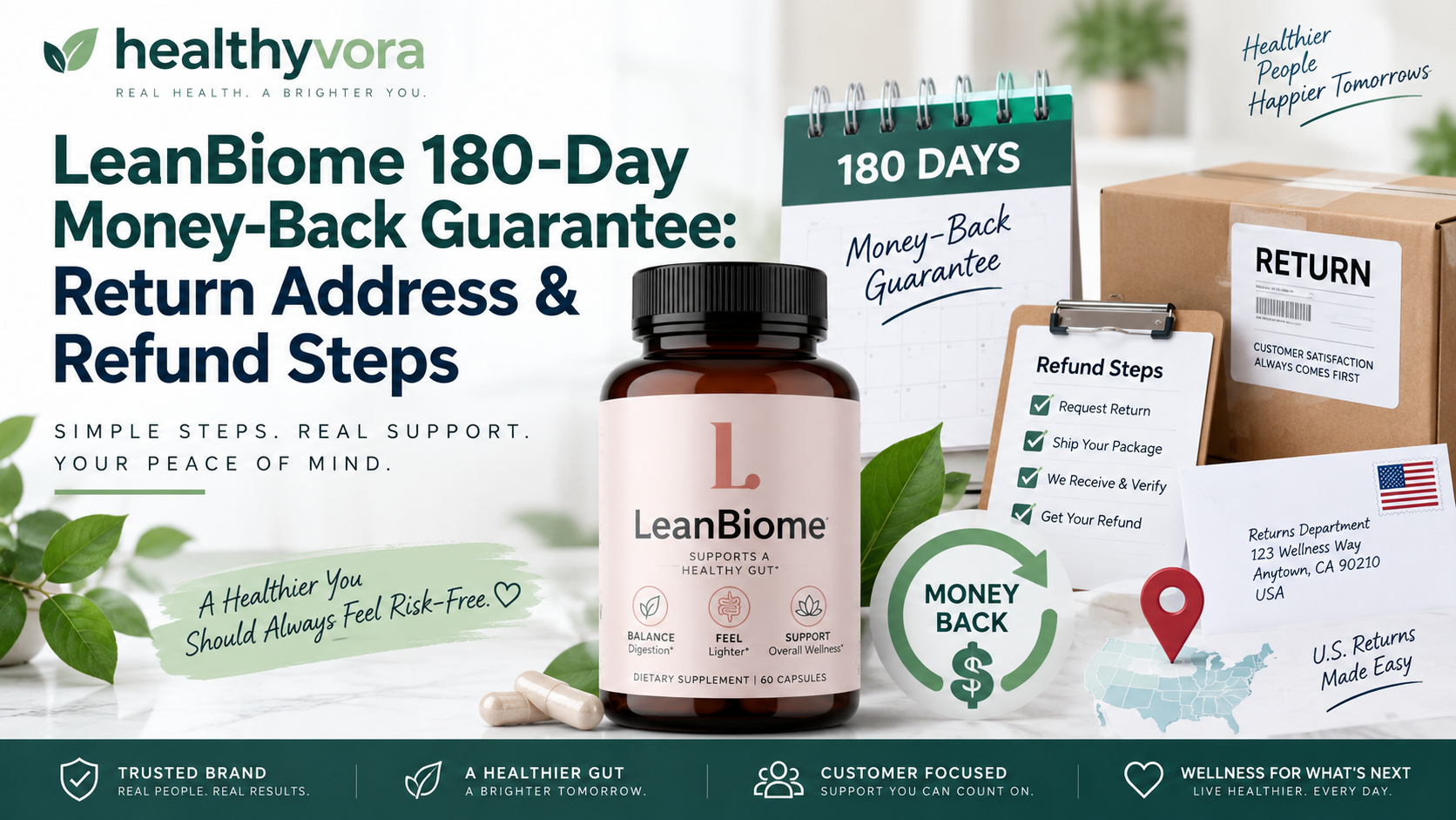 LeanBiome 180-Day Money-Back Guarantee