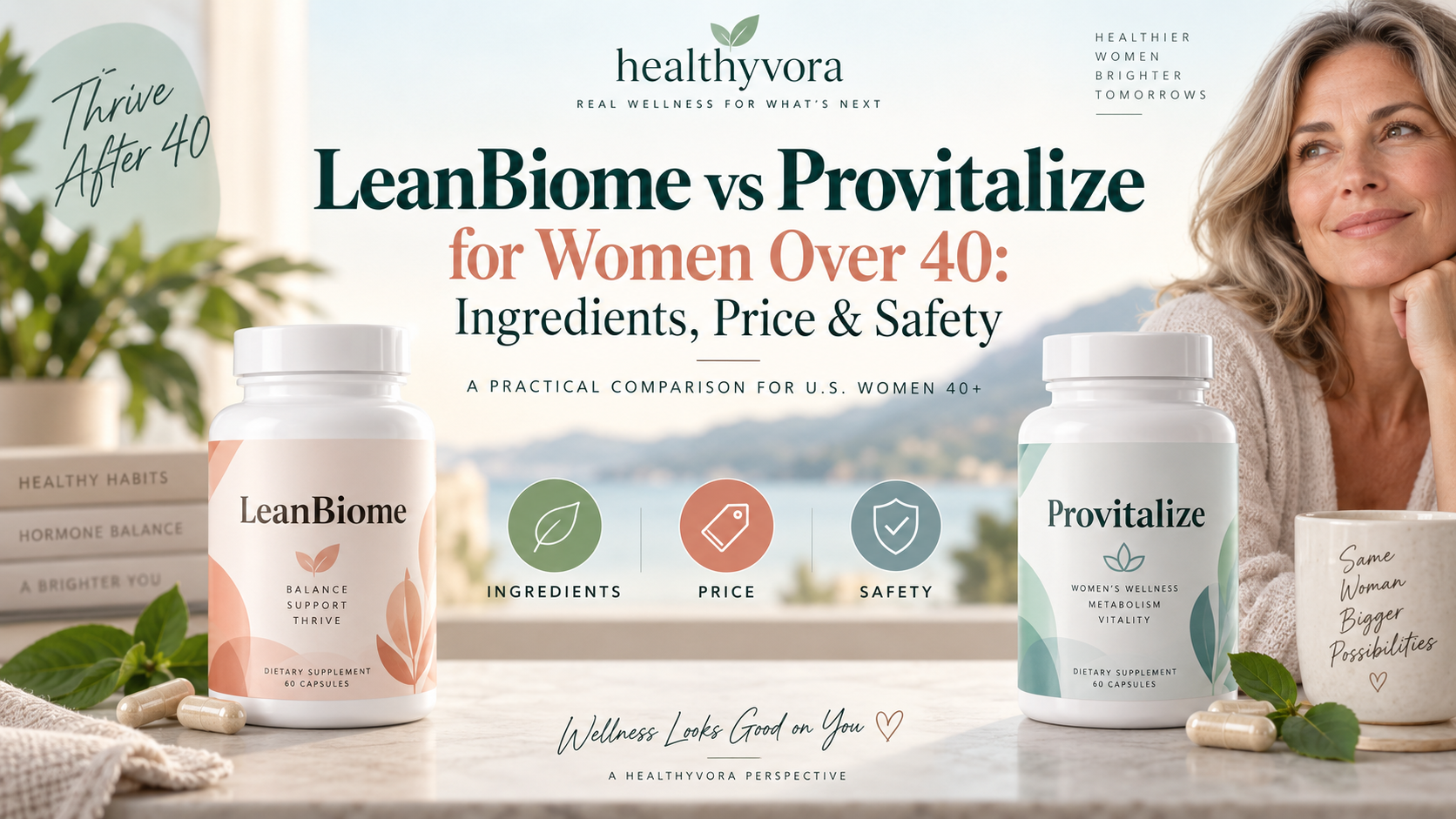 LeanBiome vs Provitalize for Women Over 40