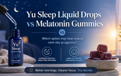 yu sleep liquid drops vs melatonin gummies no next day hangover